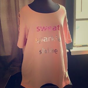 Pink shirt with from avenue